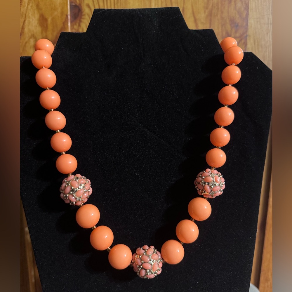 Banana Republic Coral Statement Necklace